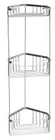 Gedy SMART třípatrová rohová police 200x590x150 mm, chrom Gedy SMART třípatrová rohová police 200x590x150 mm, chrom