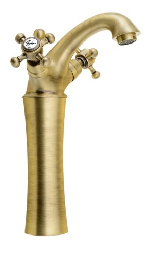 Reitano Rubinetteria ANTEA stojánková umyvadlová baterie vysoká s výpustí, výška 245mm, bronz