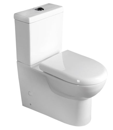 TALIN WC kombi mísa s nádržkou včetně PP sedátka, spodní/zadní odpad