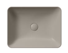 GSI SAND umyvadlo na desku 50x38 cm, tortora mat (1)