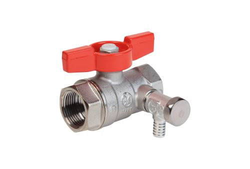 GIACOMINI R251S Kulový kohout, PN 42, T 185 C, s vypouštěním, vrtulka 1/2" (R251SX003)