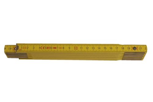 Metr skládací 2m - PROFI dřevo žlutý (13022)