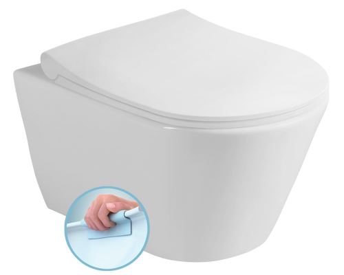 Sapho AVVA WC mísa závěsná rimless, 35,5x53 cm