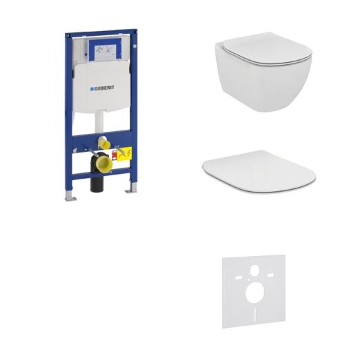 AKČNÍ SET 4v1 Geberit Duofix 111.925.00.6 + WC mísa IDEAL STANDARD Tesi