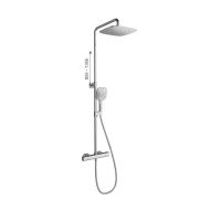 RAVAK TD F 091.00/150 Sprchový sloup 10° Free, s termostatickou baterií a sprchovým setem (X070141) (1)