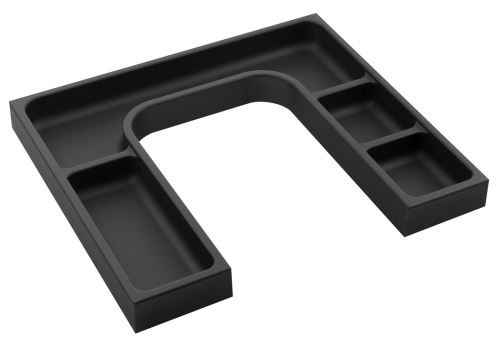 SAPHO LINDO "U" organizér 372x36x323mm, plast, antracit (LD001)