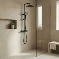 REA Sprchová sada LUNGO bez výtoku s termostatem, Black (REA-P6733) (6)