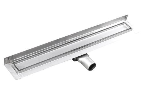 Gelco MANUS PIASTRA nerez sprchový kanálek s roštem pro dlažbu, ke zdi, 850x112x55 mm