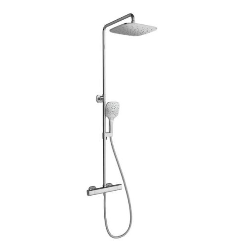 RAVAK TD F 091.00/150 Sprchový sloup 10° Free, s termostatickou baterií a sprchovým setem (X070141)