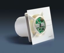 Cata E-150 GTH koupelnový ventilátor axiální s automatem, 10W/19W, potrubí 150mm,bílá (1)