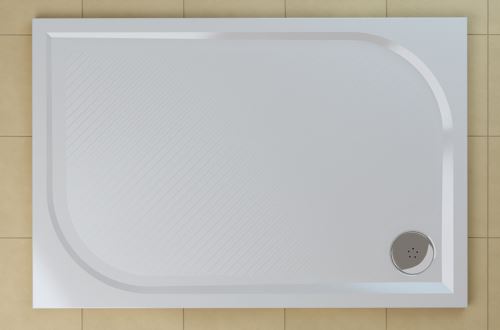 SANSWISS RONAL MARBLEMATE Sprchová vanička obdélníková 80×100 cm, bílá (WMA8010004)
