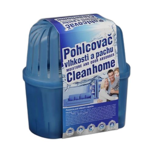 CLEANHOME Pohlcovač vlhkosti a pachu - Plastová dóza 650 g, modrá (D0001)