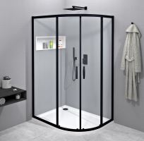 GELCO SIGMA SIMPLY BLACK čtvrtkruhová sprchová zástěna 1000x800 mm, R550, čiré sklo (GS1080B) GELCO SIGMA SIMPLY BLACK čtvrtkruhová sprchová zástěna 1000x800 mm, R550, čiré sklo (GS1080B)