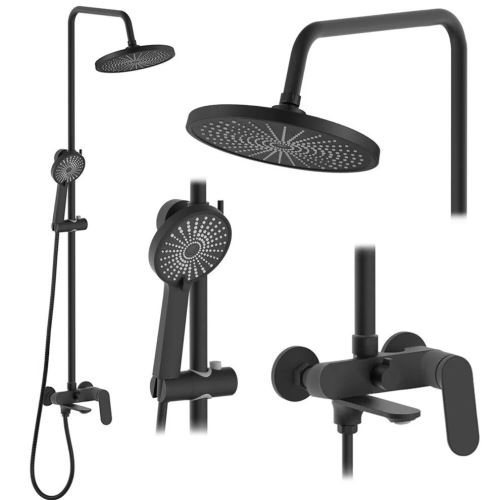 REA Sprchový set MARCO, černá (REA-P8545)