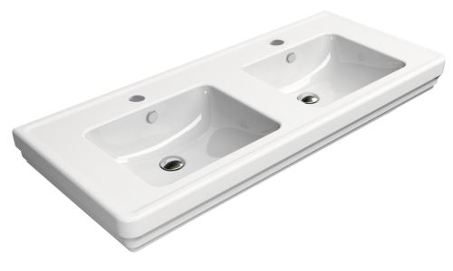 GSI CLASSIC keramické dvojumyvadlo 125x54 cm, ExtraGlaze
