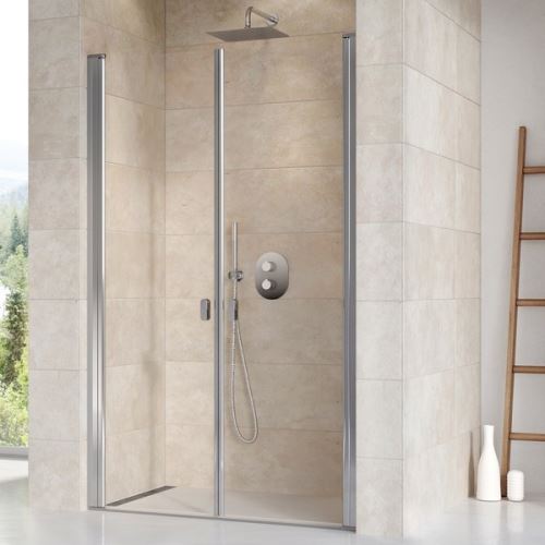 RAVAK Sprchové dveře CHROME CSDL2 90 bright alu+Transparent (0QV7CC0LZ1)