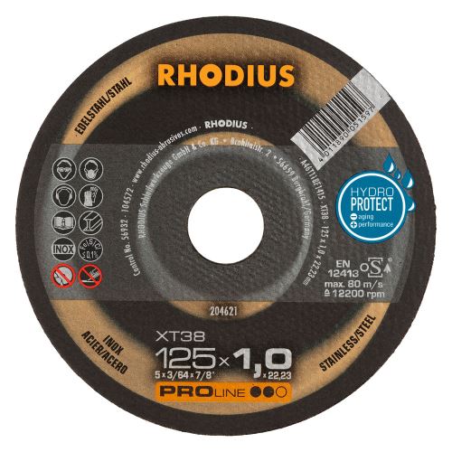 RHODIUS Kotouč řezný XT38 125x1,0x22,23 (204621)