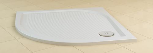 SANSWISS RONAL MARBLEMATE Sprchová vanička čtvrtkruhová 90×90 cm, bílá (WMR55090004)