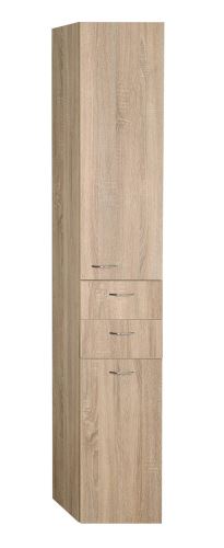 Aqualine ZOJA/KERAMIA FRESH skříňka vysoká s košem 35x184x29cm, dub platin