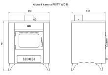 Krbová kamna PRITY WD R (2)