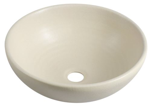 Sapho ATTILA keramické umyvadlo, průměr 42,5 cm, slonová kost