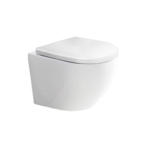 MEREO WC závěsné kapotované, RIMLESS, 490x370x360, keramické, vč. sedátka CSS115S (VSD82S2)