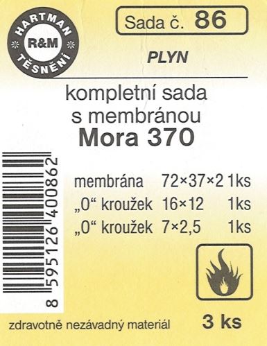 HARTMAN Sada k plynovému spotřebičí - komplet ke karmě MORA 370 (0086)