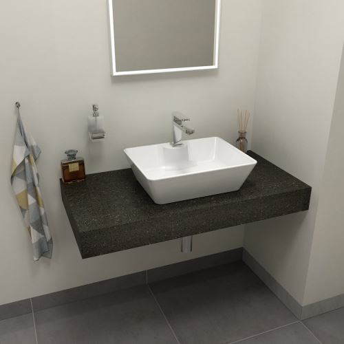 Sapho TAILOR rockstone deska 110x50 cm, provedení límce L