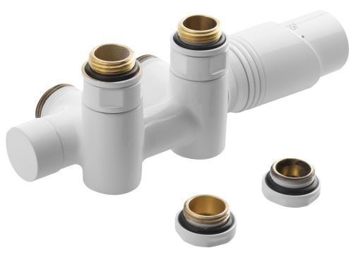 BRUCKNER WICHER COMBI připojovací sada termostatická pro středové připojení 50mm, bílá (600.331.4)