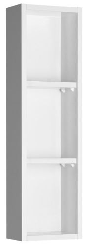 AQUALINE ZOJA policová skříňka k zrcadlu Korin, 20x70x12cm, bílá (45463)