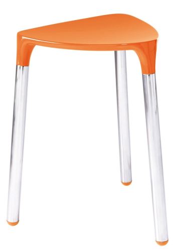 SAPHO YANNIS koupelnová stolička 37x43,5x32,3 cm, oranžová ( 217267 )