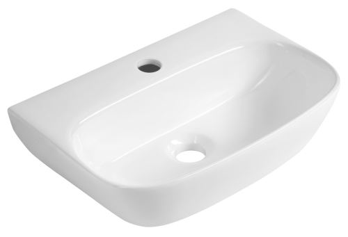 AQUALINE FLANNY keramické umývátko 46x31cm, bílá (NP396)
