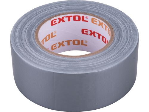 EXTOL PREMIUM Páska lepicí textilní/univerzální, 50mm x 50m tl.0,18mm, šedá (8856312)