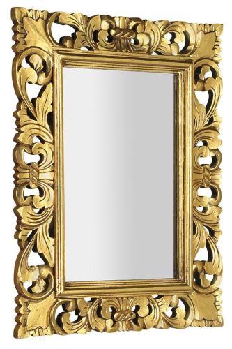 Sapho SAMBLUNG zrcadlo v rámu, 60x80cm, zlatá