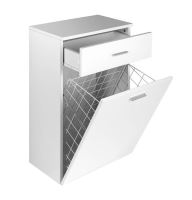 Aqualine ZOJA/KERAMIA FRESH skříňka spodní s košem 50x78x29cm, bílá (51310) (2)