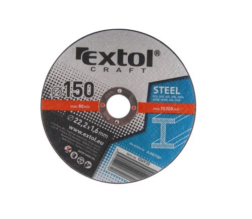 EXTOL CRAFT Kotouče řezné na kov, 5ks, 150x1,6x22,2mm