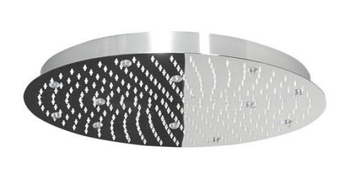 Lorema SLIM hlavová sprcha s RGB LED osvětlením, kruh 500 mm, nerez