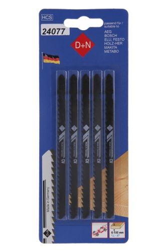 Plátky do přímočaré pily HCS 120/1.3mm 5ks (24077)