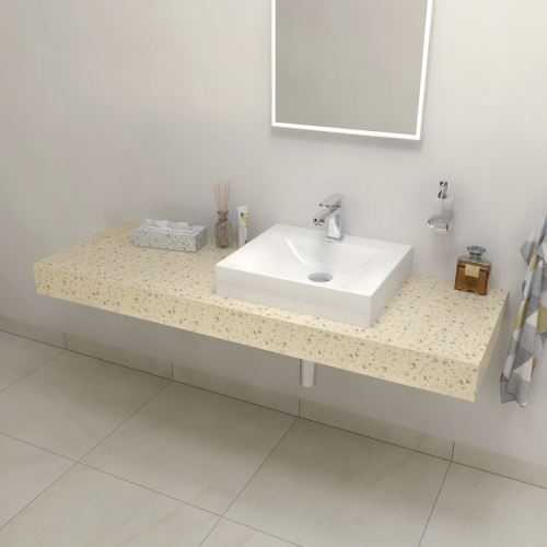 Sapho TAILOR rockstone deska 150x50 cm, provedení límce C