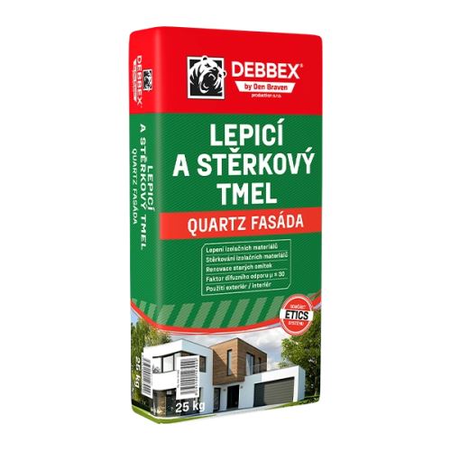 DEBBEX Lepicí a stěrkový tmel QUARTZ FASÁDA pytel 25 kg, šedá (57106Q)