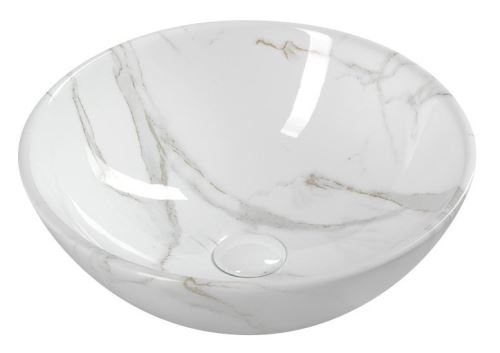 Sapho DALMA keramické umyvadlo 42x42x16,5 cm, carrara