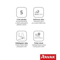 RAVAK Sprchové dveře BLIX BLDP4 190 satin+Transparent (0YVL0U00Z1) (7)