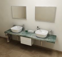 Sapho AVICE deska 210x50cm, aquamarine