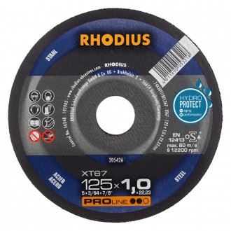 RHODIUS XT Řezací kotouč F 41 XT 67 125 x 1,0 x 22,23 HydroProtect (205426)
