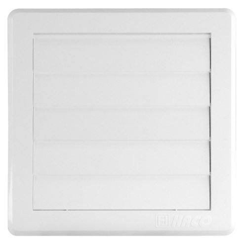 HACO VM 150×150 G/100 B Větrací mřížka gravitační, bílá (0215)