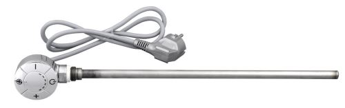 AQUALINE Elektrická topná tyč s termostatem, rovný kabel, 400 W, chrom (LT67444)