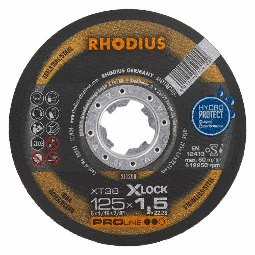RHODIUS Kotouč řezný XT38 X-LOCK 125x1,5x22,23 (211208)