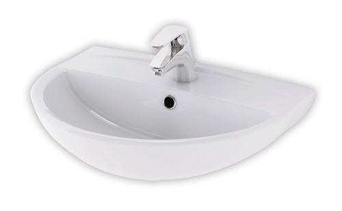 CERSANIT Umyvadlo Ares 60, s otvorem, s přepadem, bílá (K588-002)