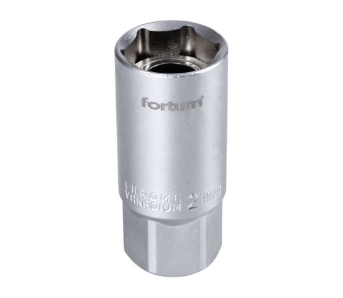 FORTUM Hlavice nástrčná na zapalov. svíčky 1/2", 21mm, L 65mm, magnet