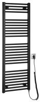 AQUALINE DIRECT-E elektrické otopné těleso rovné 450x1320 mm, 400 W, černá (ILE34TB)